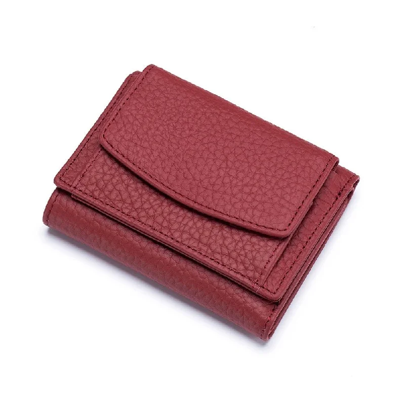 Genuine Leather RFID Mini Wallet: Stylish, Compact, and Functional