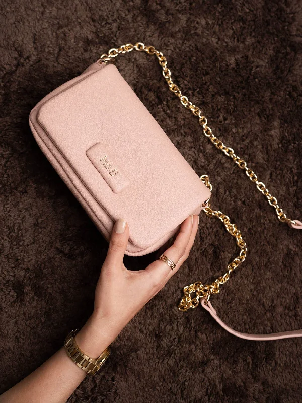 Women Pink Solid Sling Bag