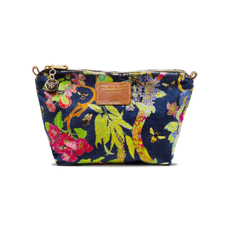 Velvet Make up Bag - Bee Tree in Sleep