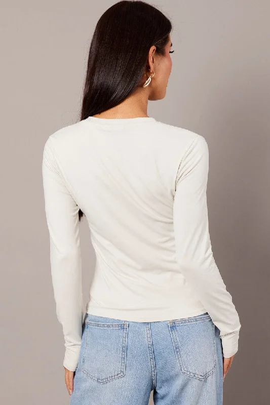 White Supersoft Top Long Sleeve