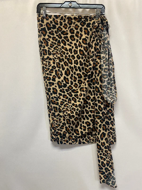 Animal Print Skirt Midi Worthington, Size 10