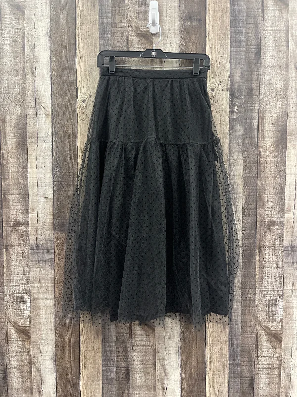 Black Skirt Midi H&m, Size 4