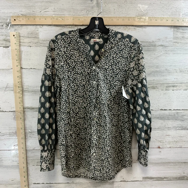 Blouse Long Sleeve By Faherty  Size: Xs