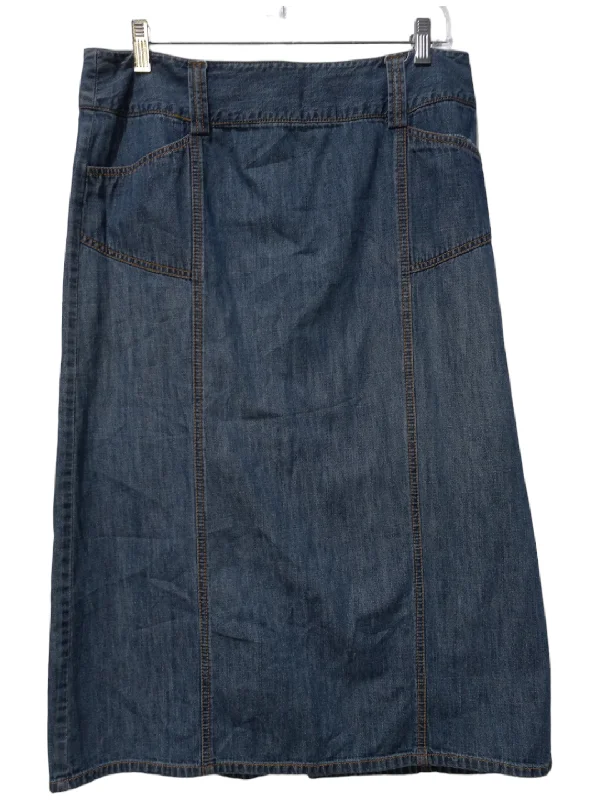 Blue Denim Skirt Maxi Style And Co Collection Women, Size 12petite