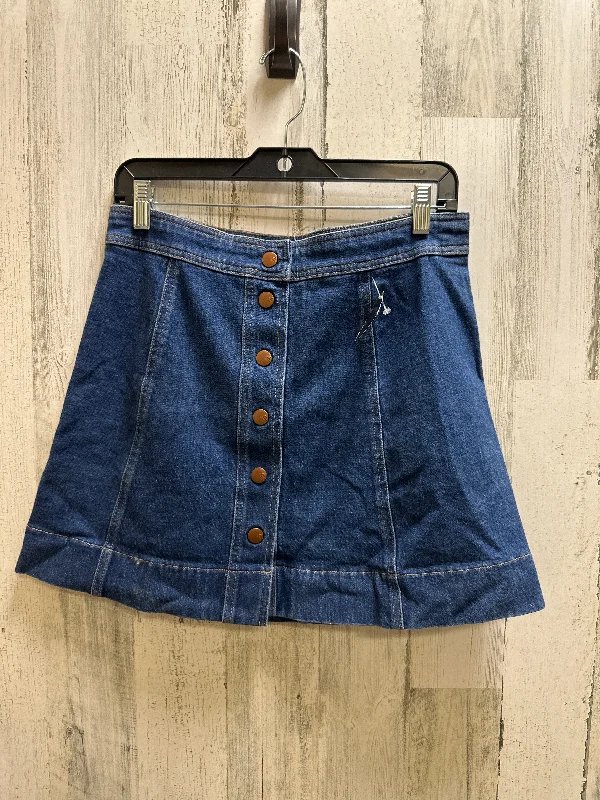 Blue Skirt Midi Madewell, Size 10