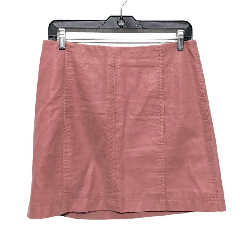 Pink Skirt Mini & Short Free People, Size 8