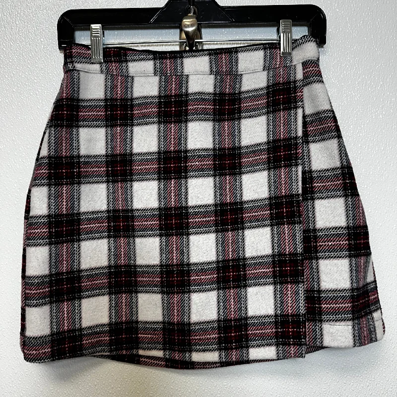 Plaid Skirt Mini & Short Abercrombie And Fitch, Size S