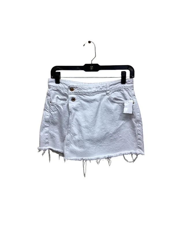 White Skirt Mini & Short Zara, Size M