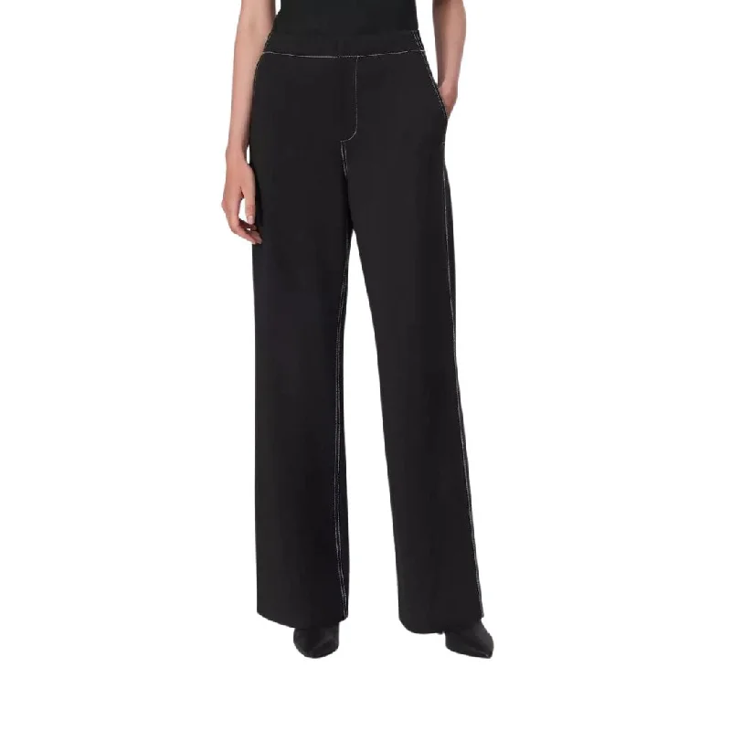 Irina Contrast Stitch Pant (Black)